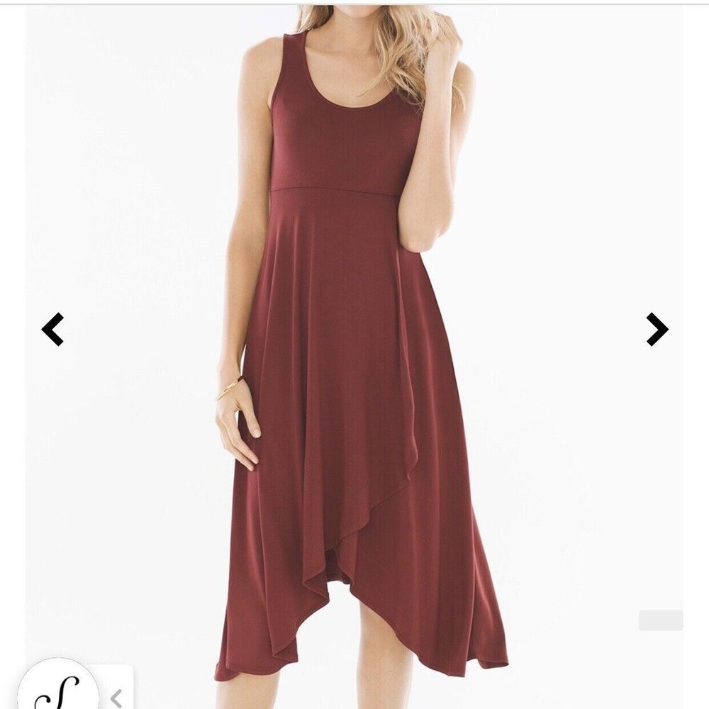 Soma Sleeveless Midi Dress in Deep Wine